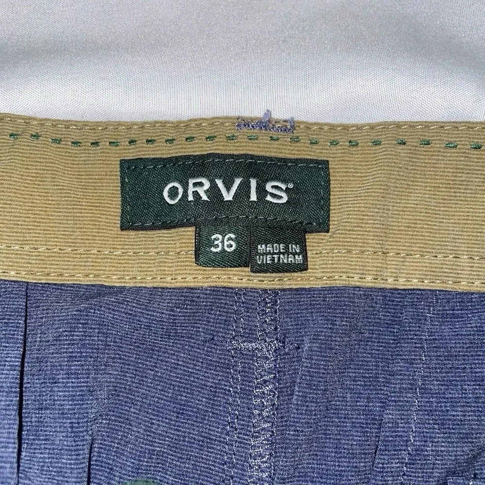 Orvis Mens Blue Heather Performance Stretch Shorts Size 36 297352 2XNR S/2022